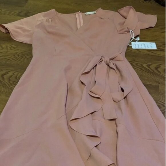 Altar’d State Springvale Mauve Ruffle Maxi Dress Size S🆕⌚📦🏃💨🚚 - Picture 6 of 11